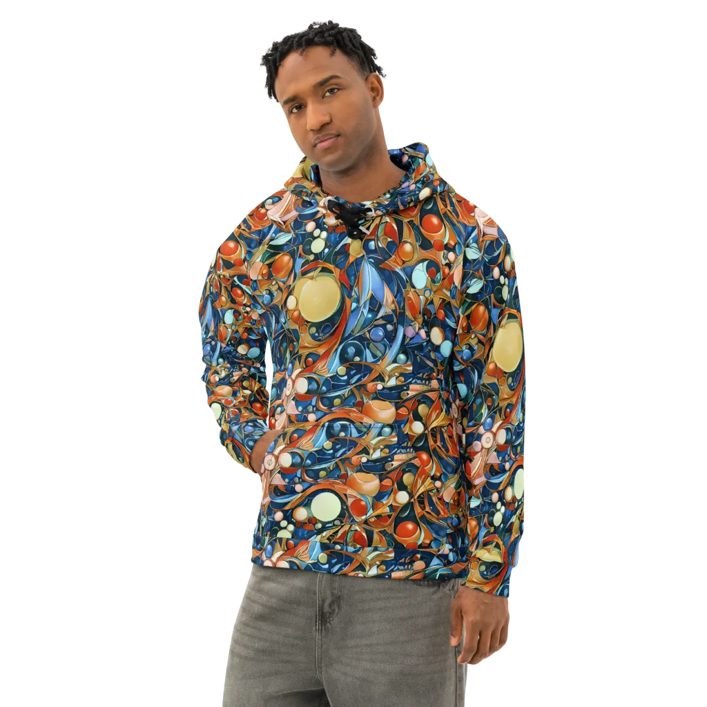 Orbital Rhapsody on Cotton Hoodie — Left Front