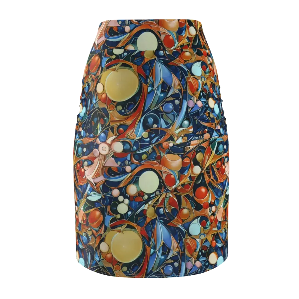 Orbital Rhapsody on Pencil Skirt — Back