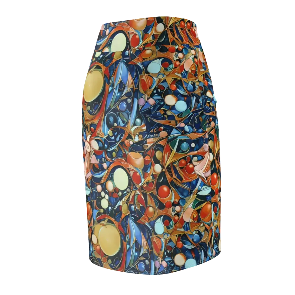 Orbital Rhapsody on Pencil Skirt — Back Side