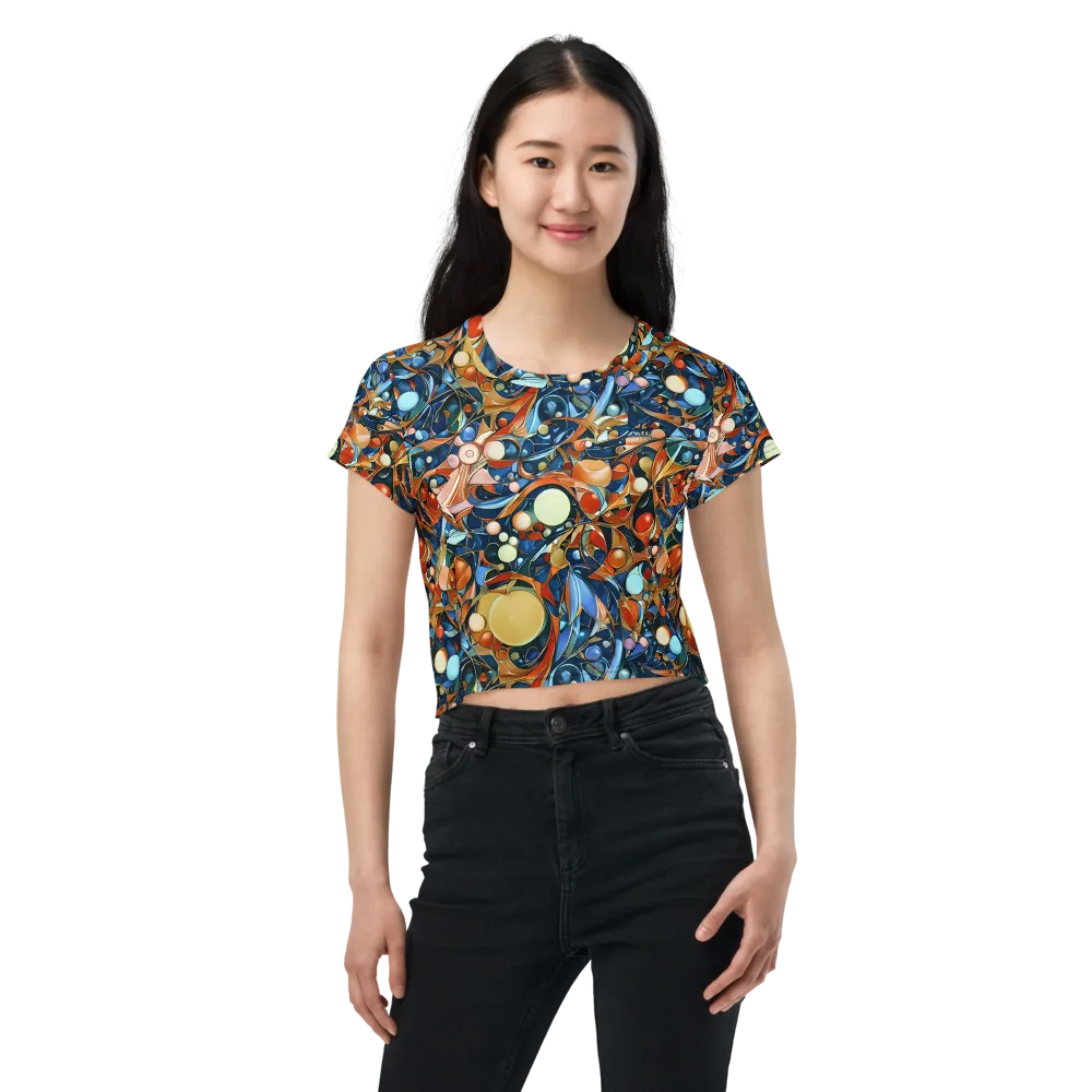 Orbital Rhapsody on Crop Tee — Front