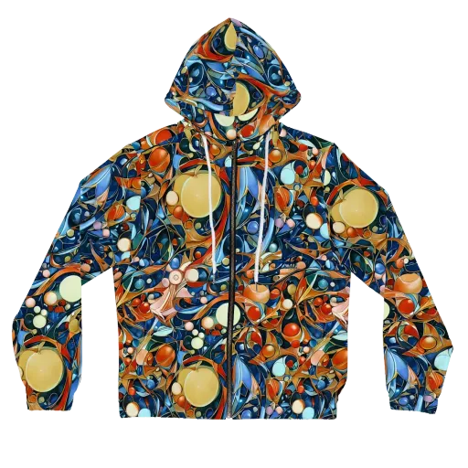 Orbital Rhapsody on a Women's Full-Zip Hoodie