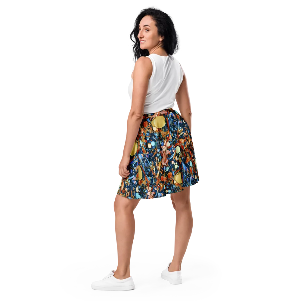 Orbital Rhapsody on Skater Skirt — Back