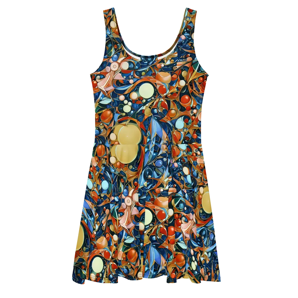 Orbital Rhapsody on Skater Dress — Front