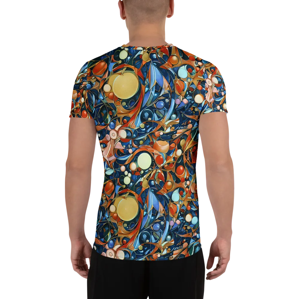 Orbital Rhapsody on Men's Athletic T-Shirt — Back