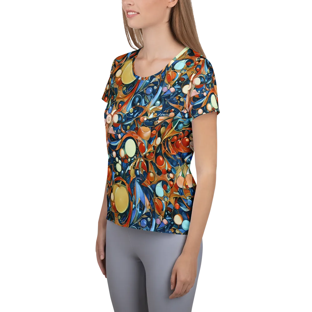 Orbital Rhapsody on Women's Athletic T-Shirt — Left