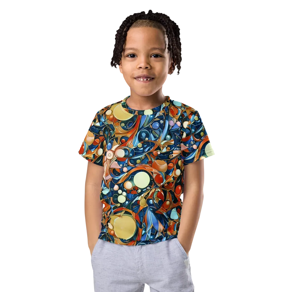 Orbital Rhapsody on Kids Crew Neck T-Shirt — Front