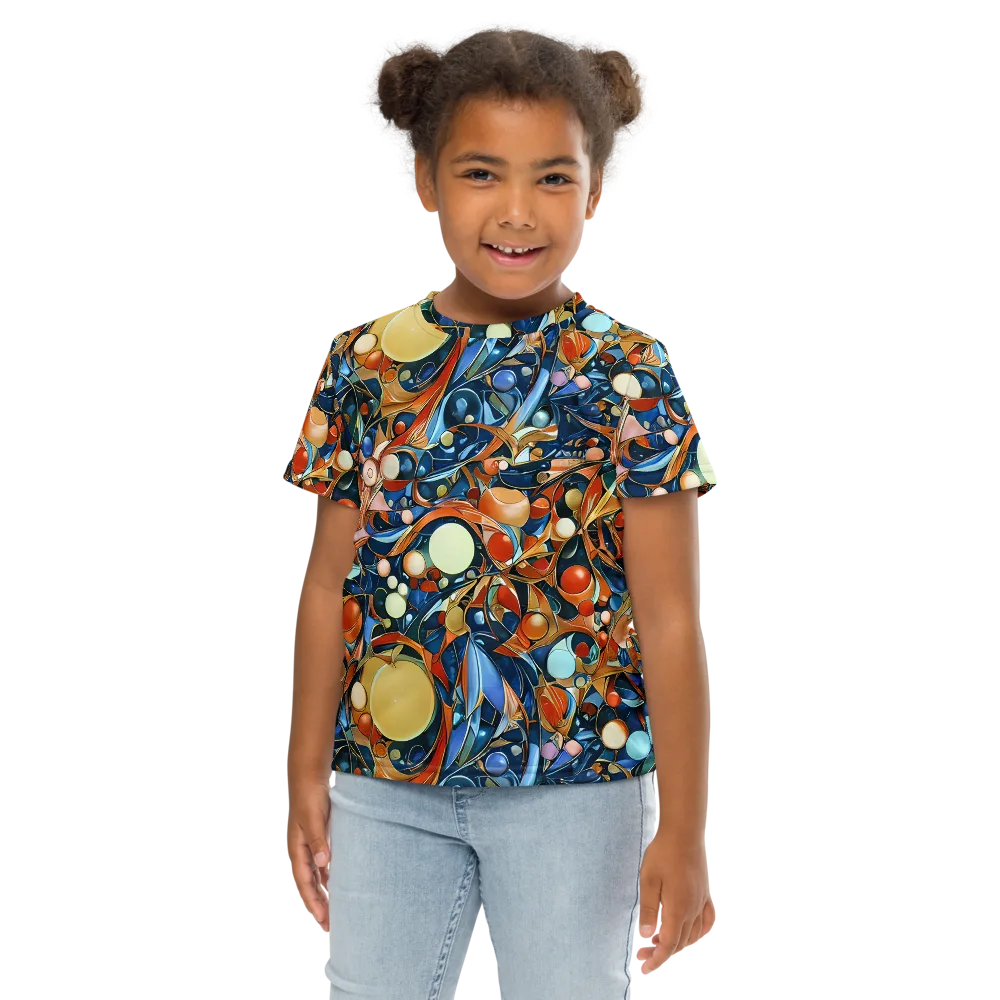 Orbital Rhapsody on Kids Crew Neck T-Shirt — Front