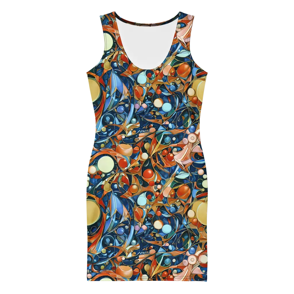 Orbital Rhapsody on Bodycon Dress — Front