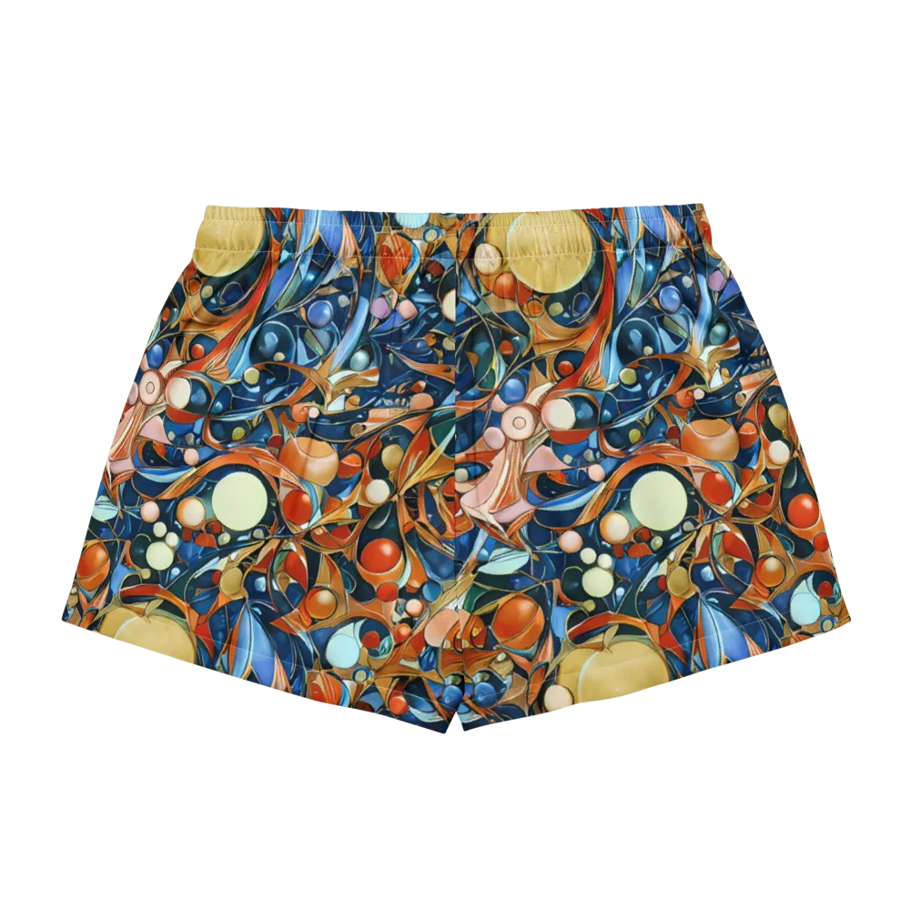 Orbital Rhapsody on Women's Pajama Shorts — Back