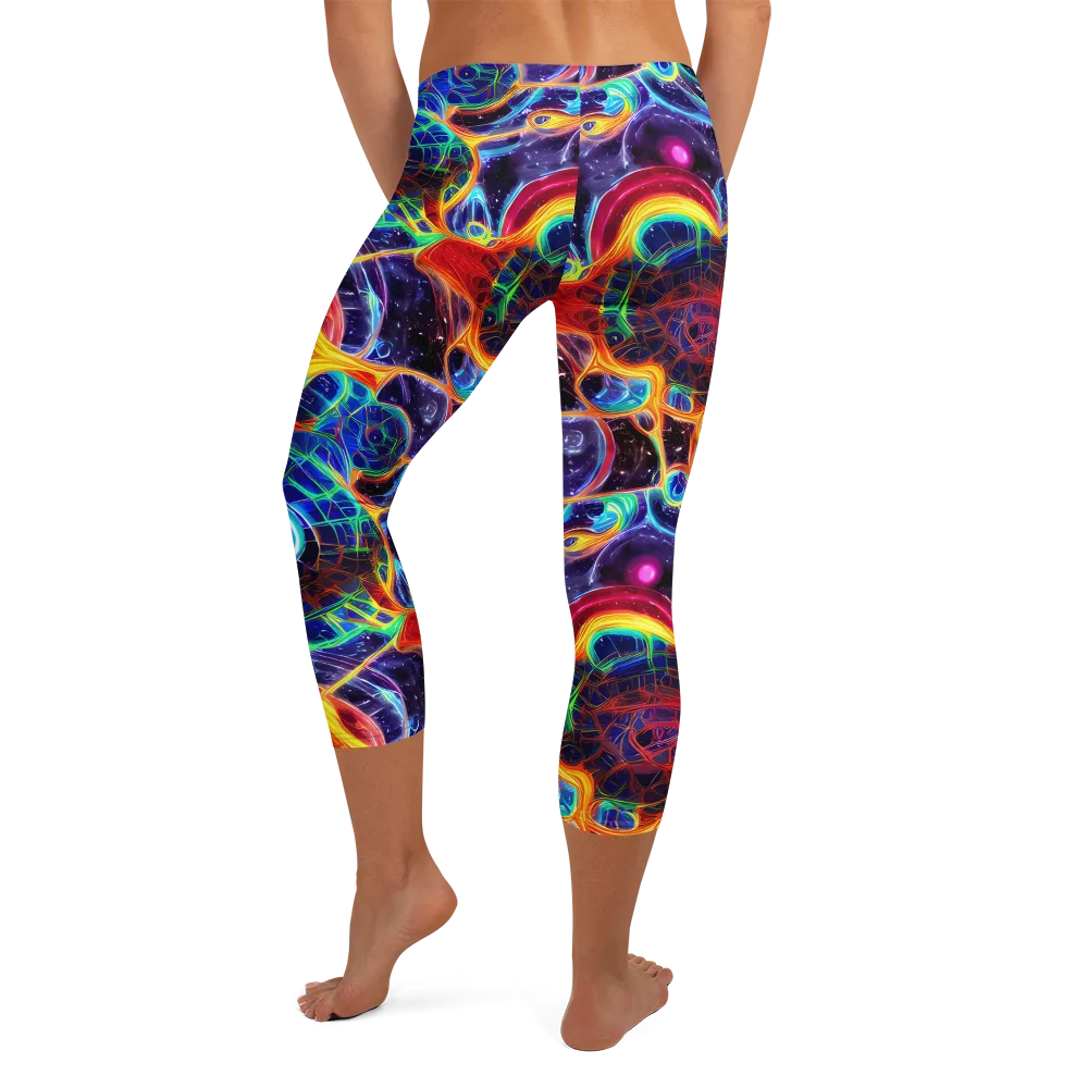 Radiant Cosmos on Capri Leggings — Back