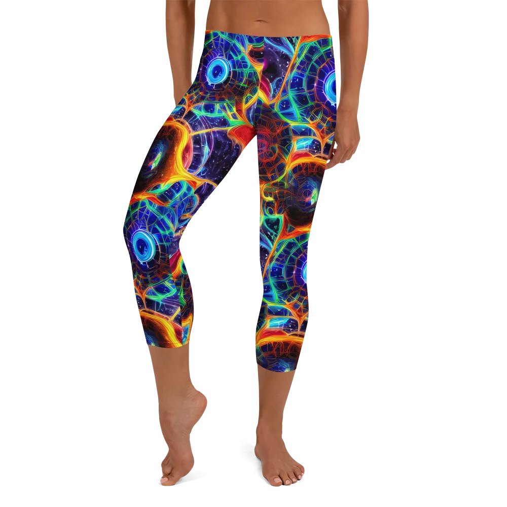 Radiant Cosmos on Capri Leggings — Front