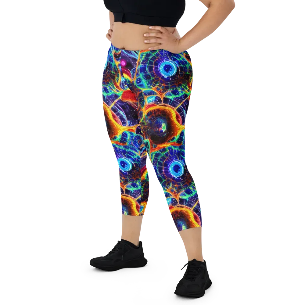 Radiant Cosmos on Capri Leggings — Front