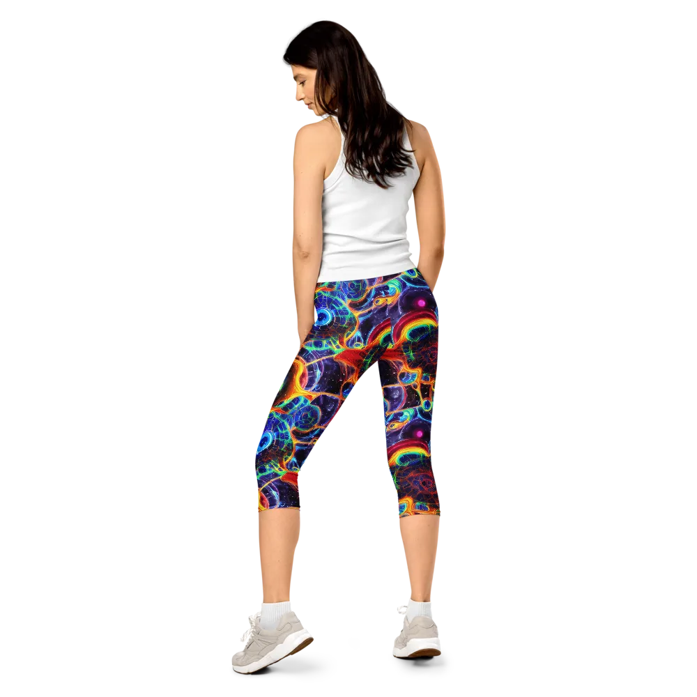 Radiant Cosmos on Capri Leggings — Back