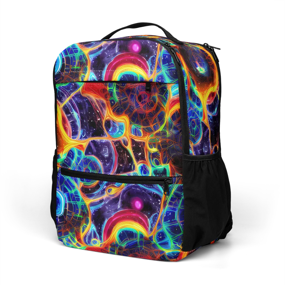 Radiant Cosmos on Utility Backpack — Left Front