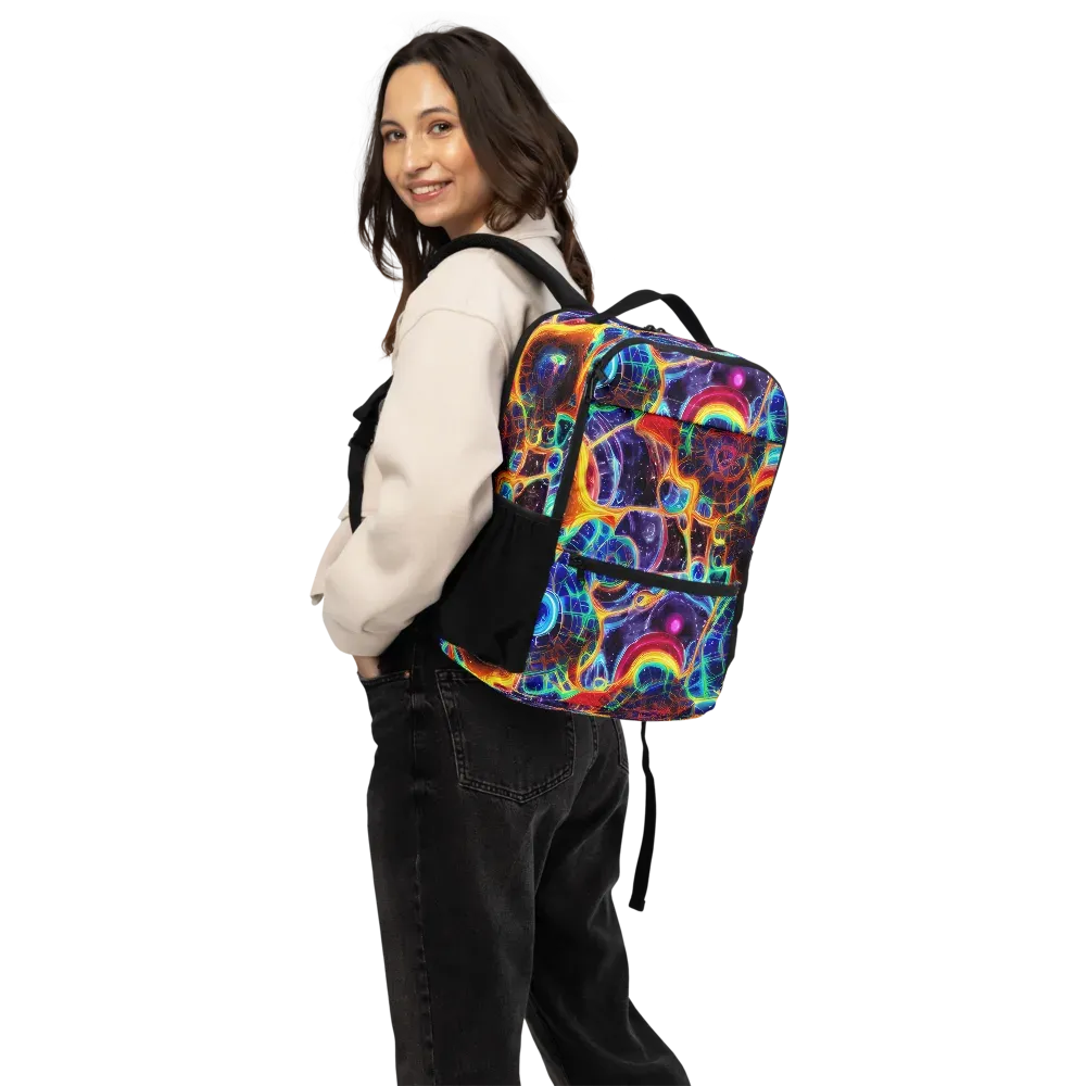 Radiant Cosmos on Utility Backpack — Back