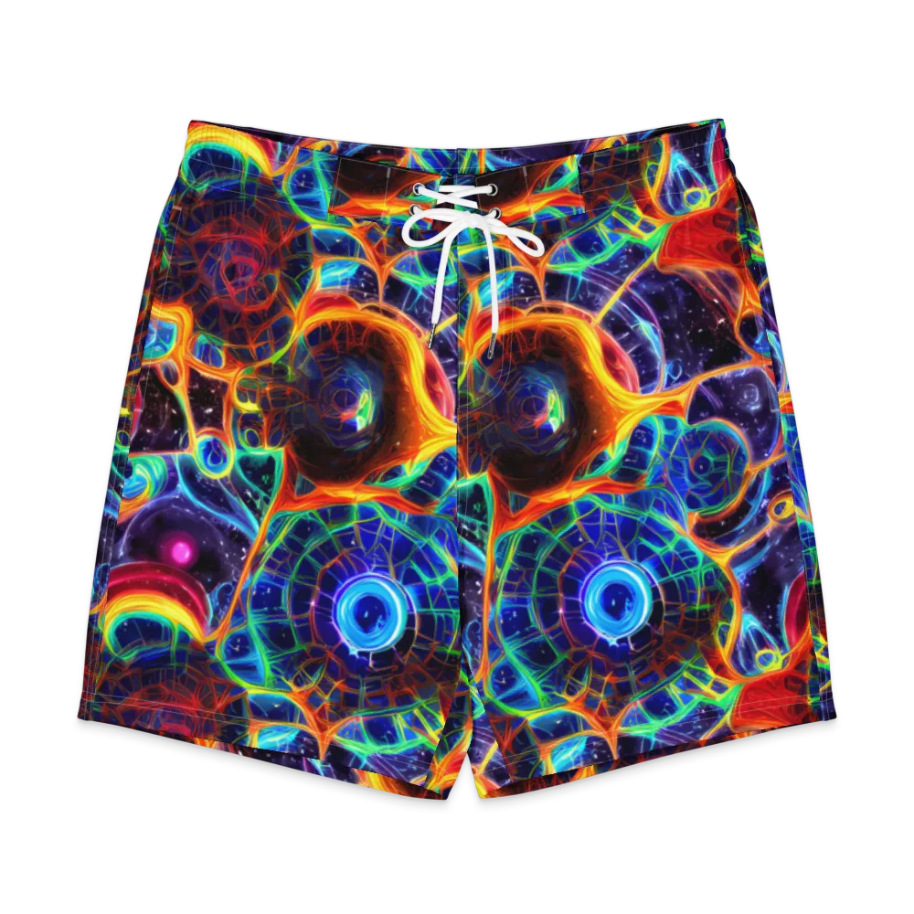 Radiant Cosmos on Men's Board Shorts — Front