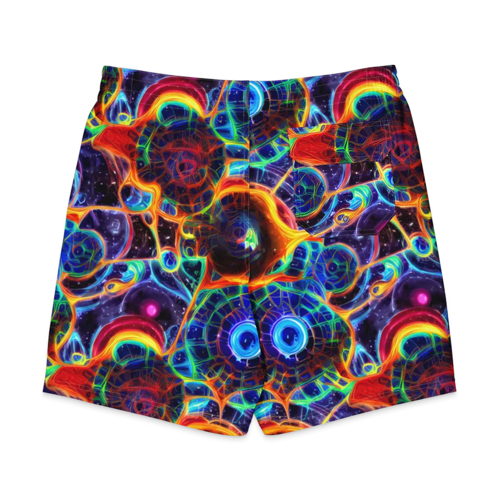 Radiant Cosmos on Men's Board Shorts — Back
