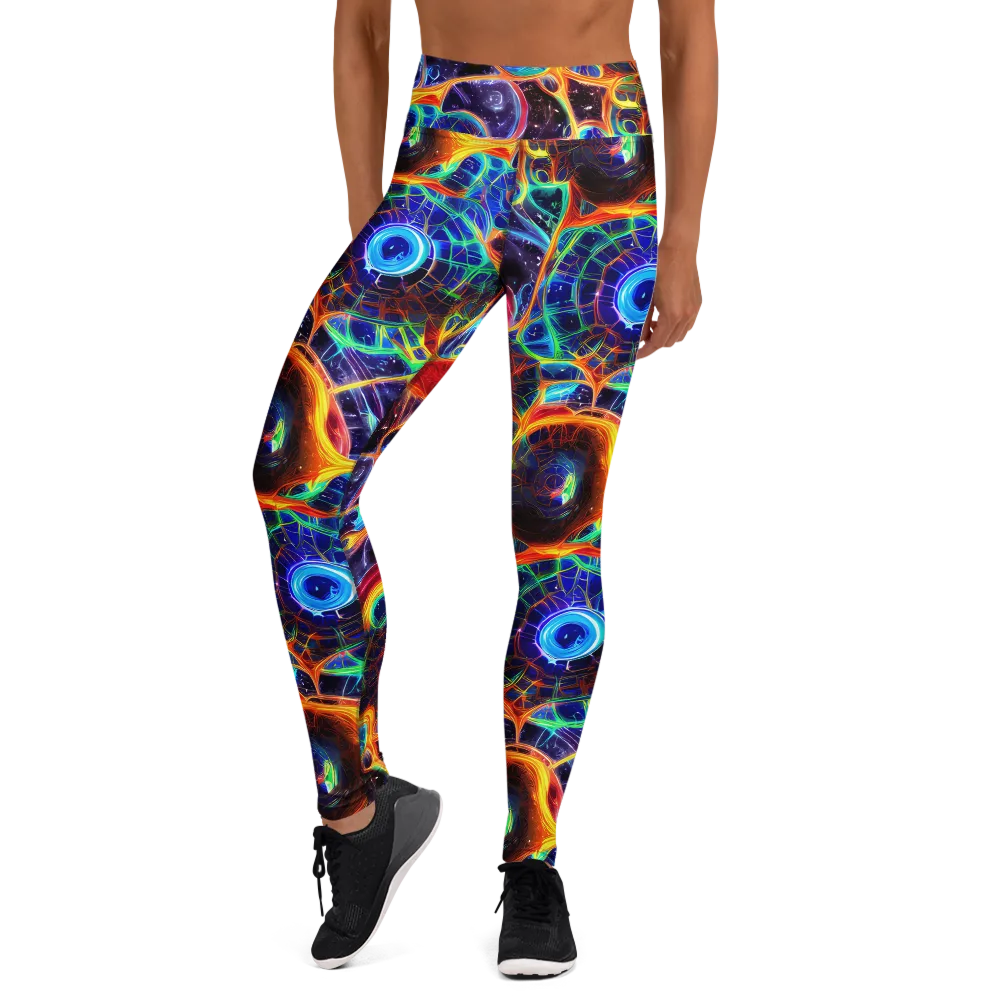 Radiant Cosmos on Yoga Leggings — Front