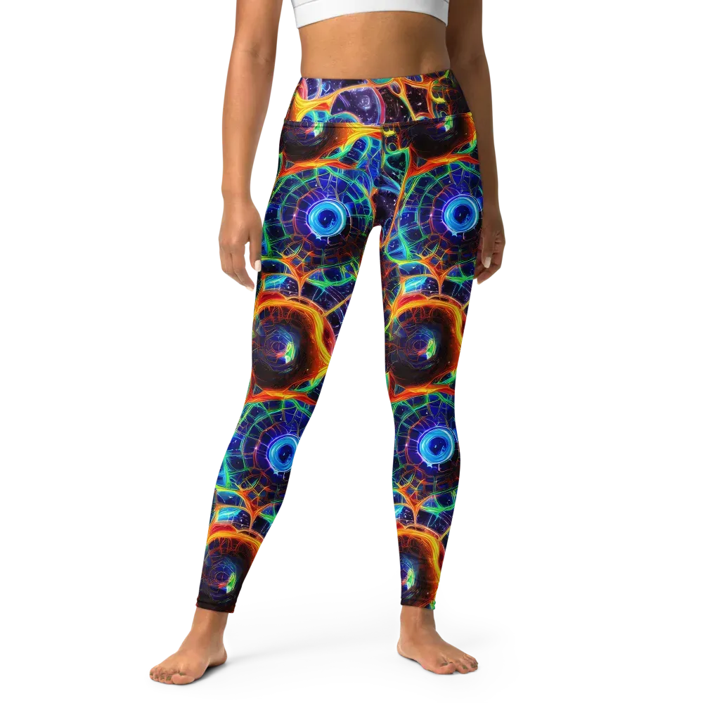 Radiant Cosmos on Yoga Leggings — Front