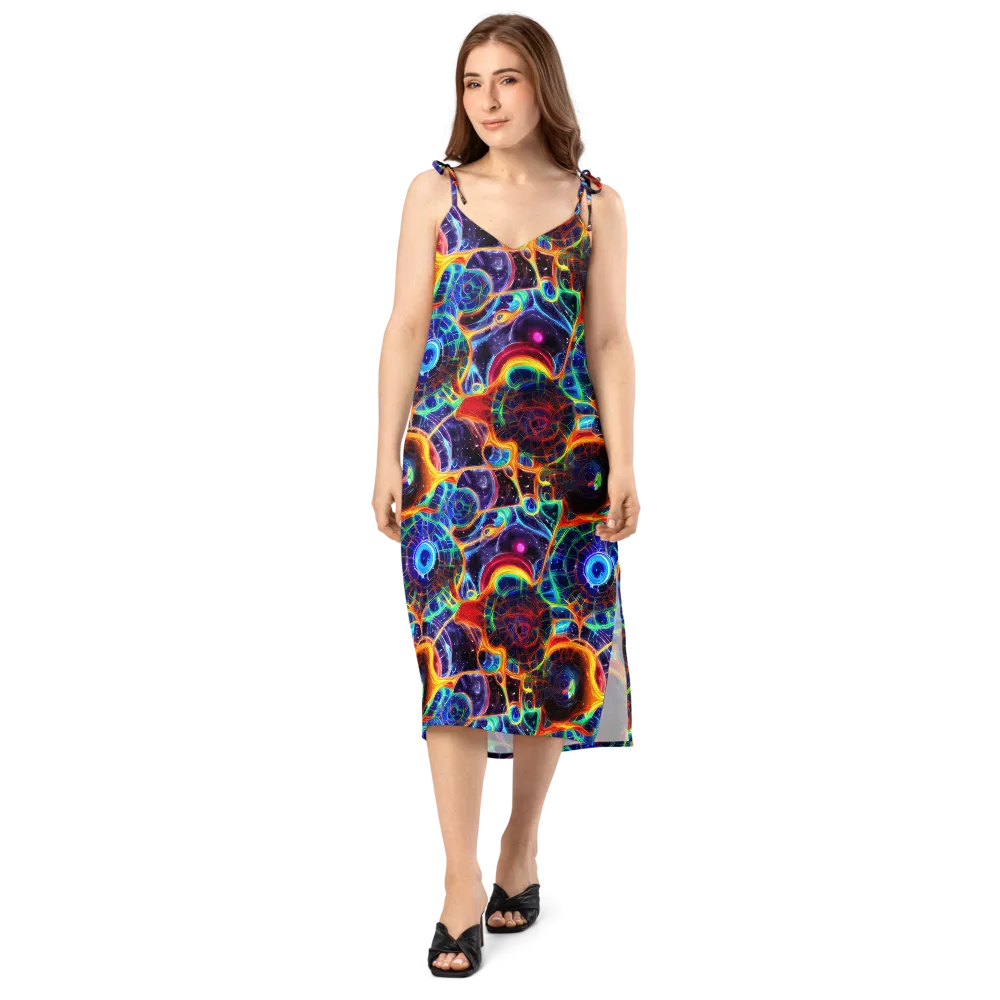 Radiant Cosmos on Slip Dress — Front