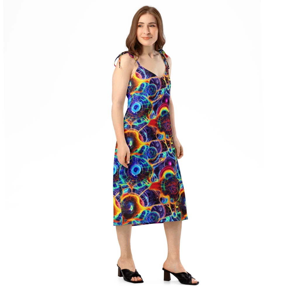 Radiant Cosmos on Slip Dress — Right Front