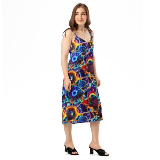 Radiant Cosmos on a Slip Dress