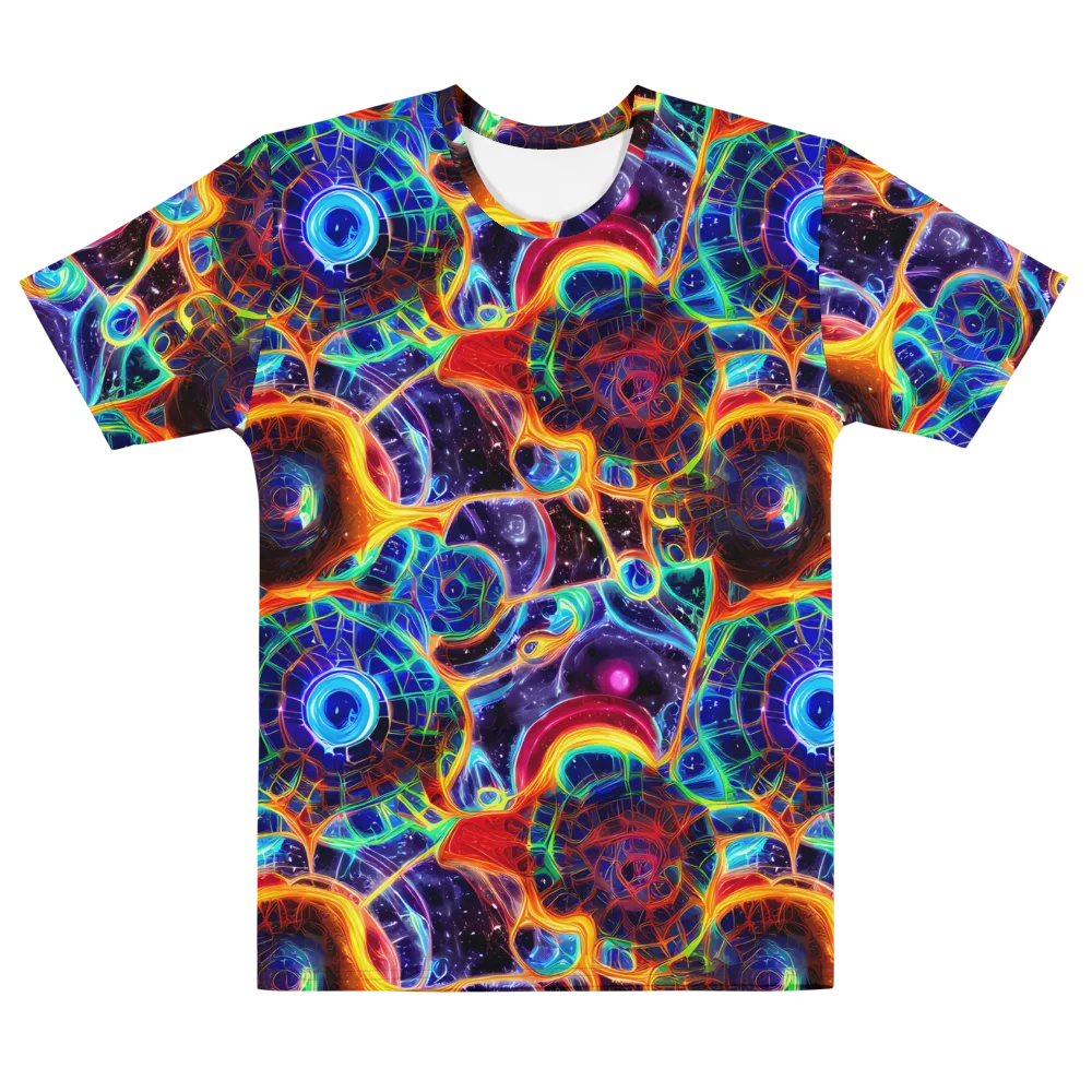 Radiant Cosmos on Men's Cotton Crew Neck T-Shirt — Front