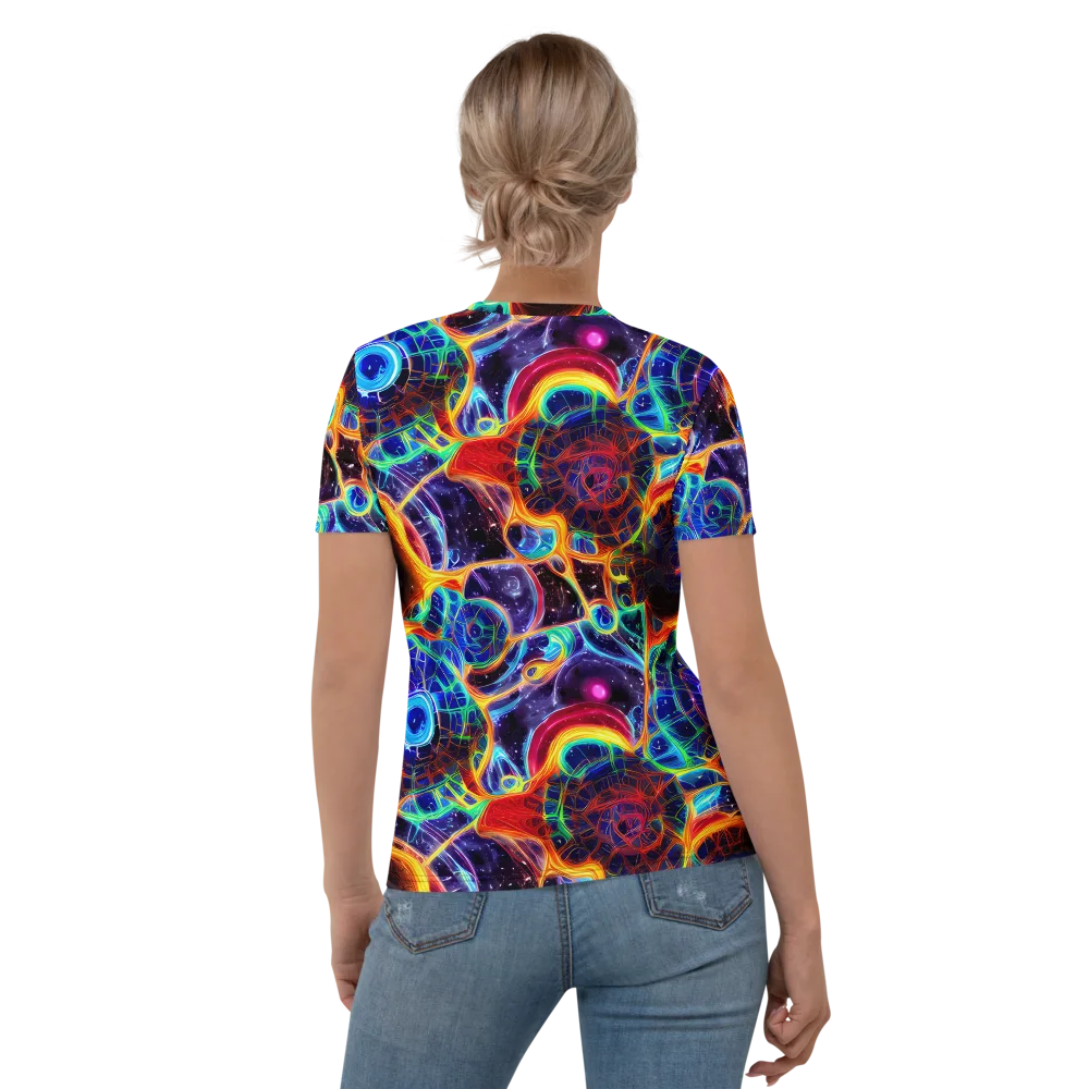 Radiant Cosmos on Women's Crew Neck T-Shirt — Back