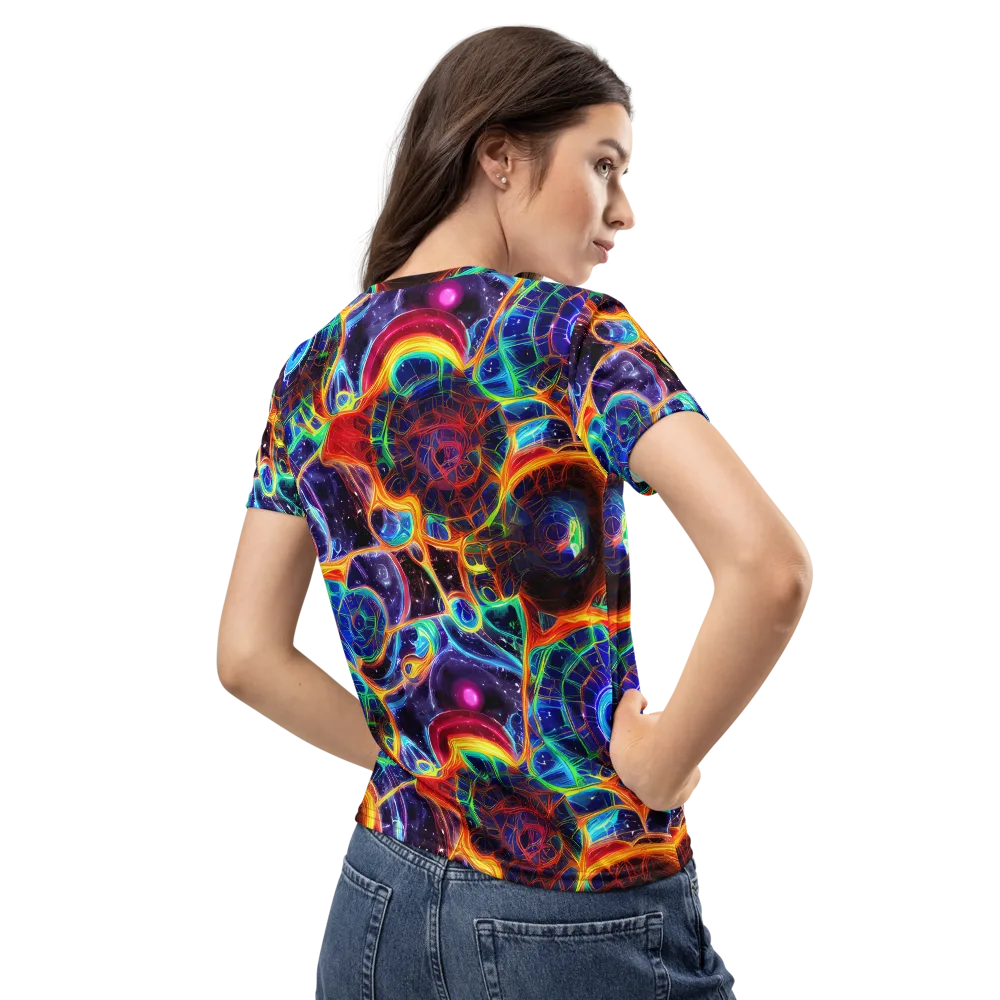Radiant Cosmos on Women's Crew Neck T-Shirt — Back