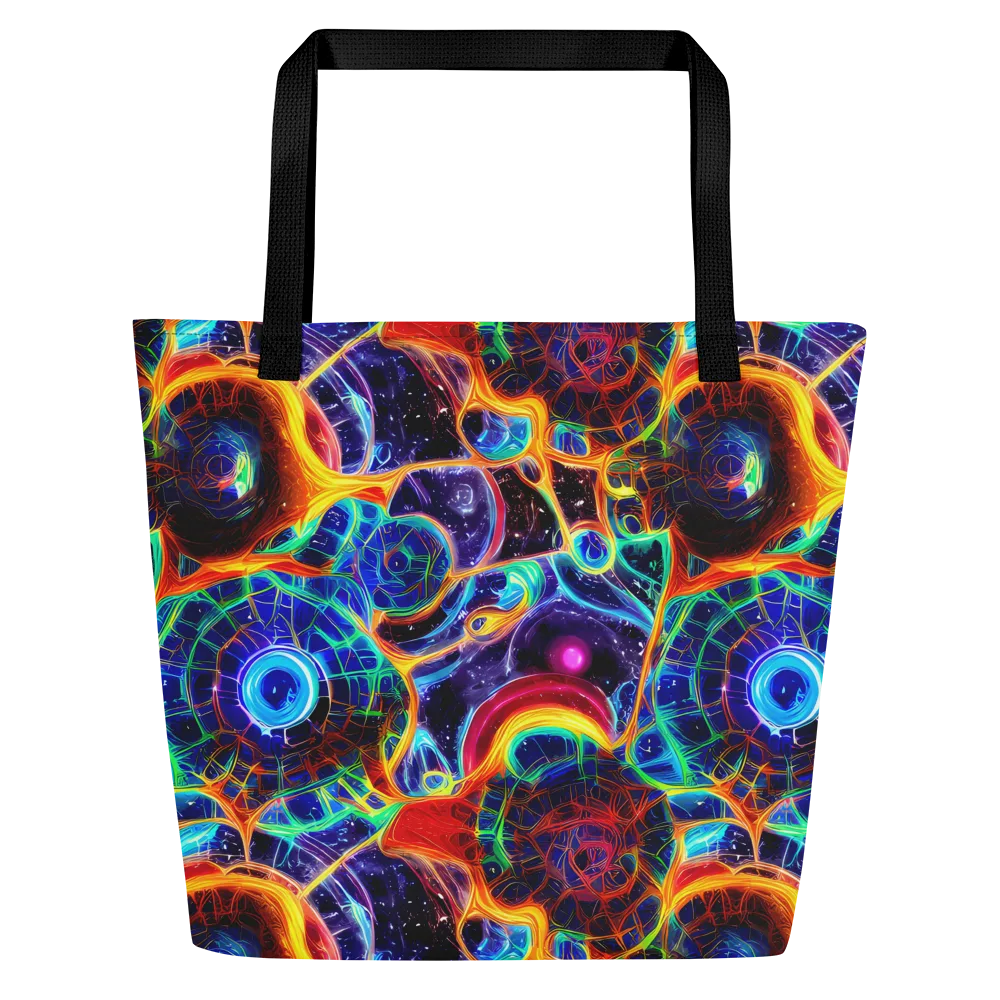 Radiant Cosmos on Large Tote Bag W/ Pocket — Front