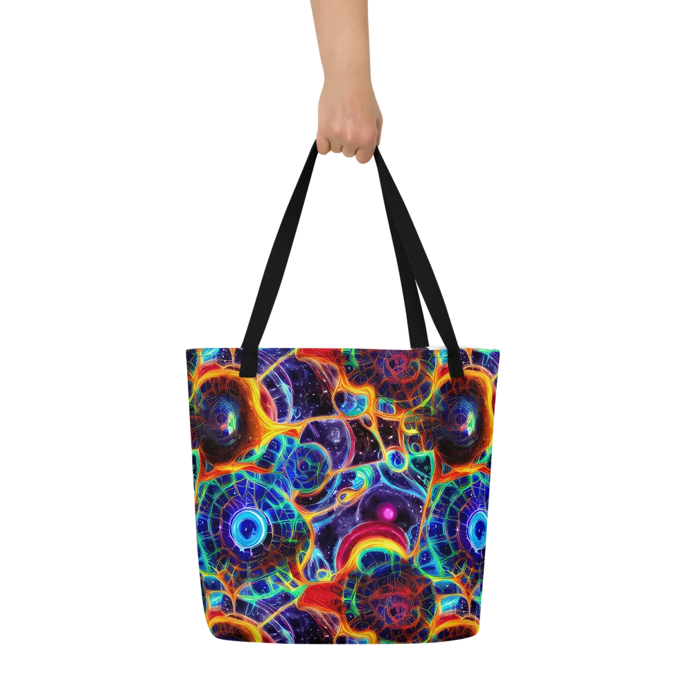 Radiant Cosmos on Large Tote Bag W/ Pocket — Front