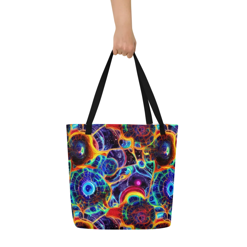 Radiant Cosmos on Large Tote Bag W/ Pocket — Front