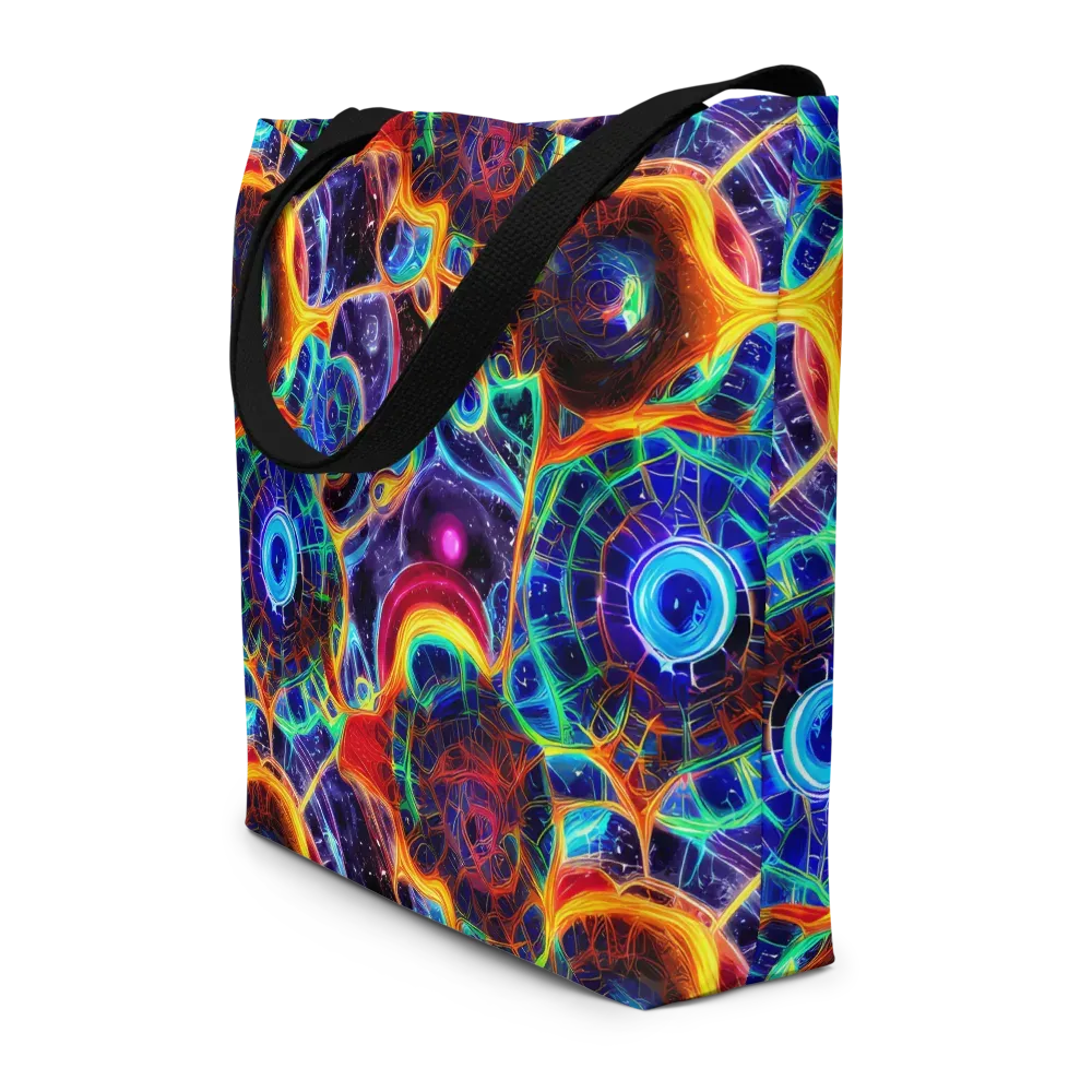 Radiant Cosmos on Large Tote Bag W/ Pocket — Front