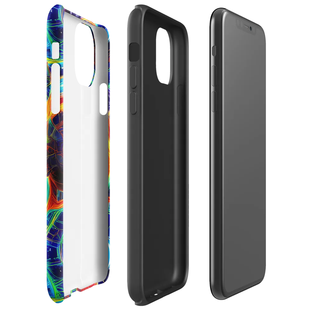 Radiant Cosmos on Tough Case for iPhone® — Right