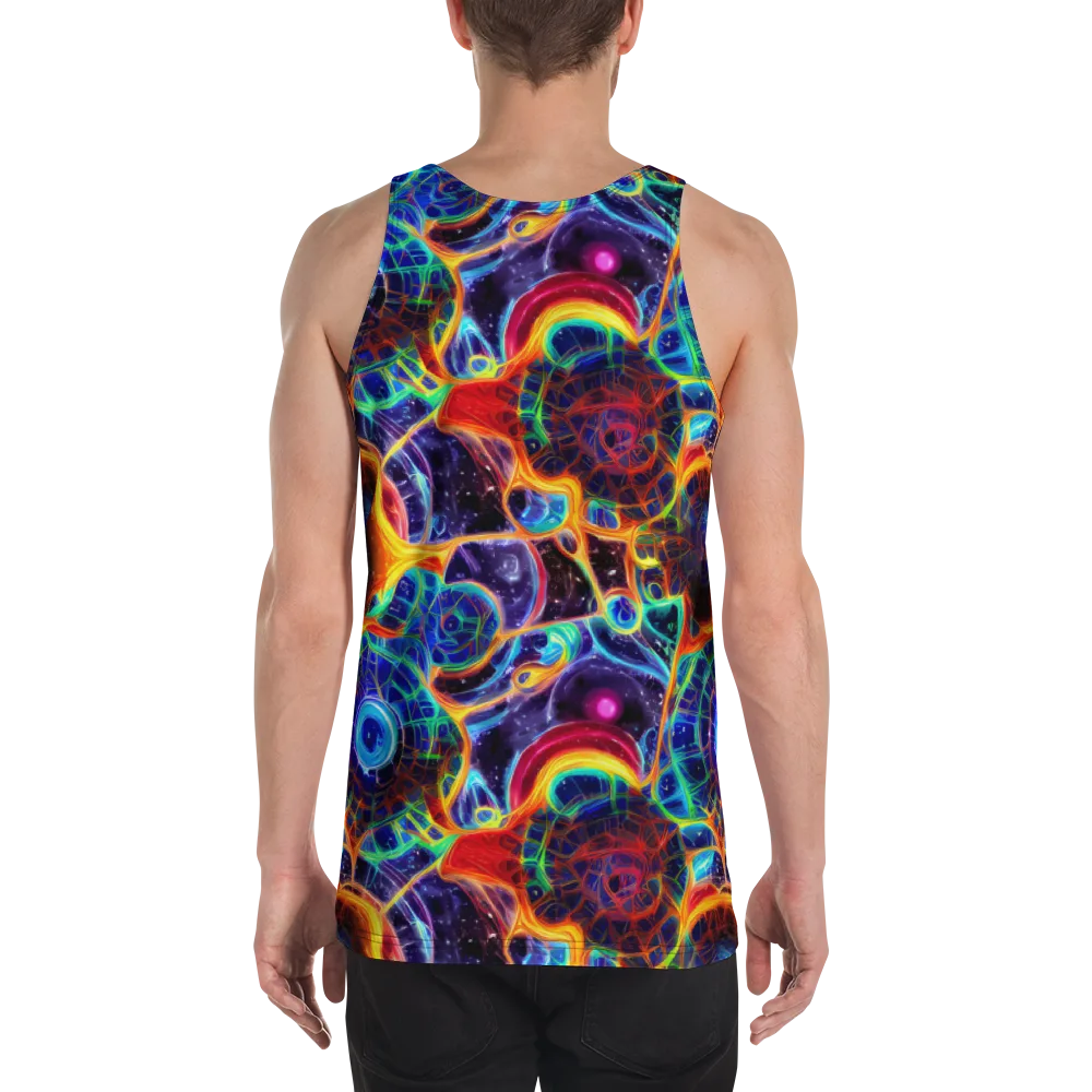 Radiant Cosmos on Men's Tank Top — Back