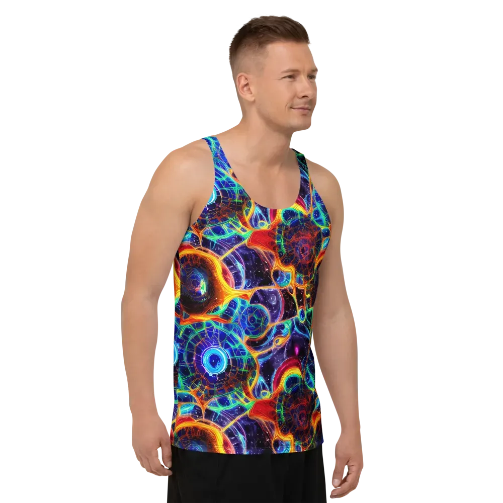 Radiant Cosmos on Men's Tank Top — Right Front