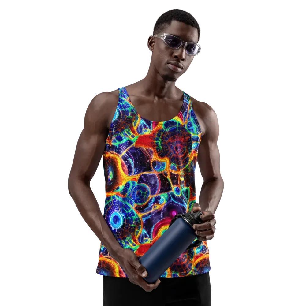 Radiant Cosmos on Men's Tank Top — Front