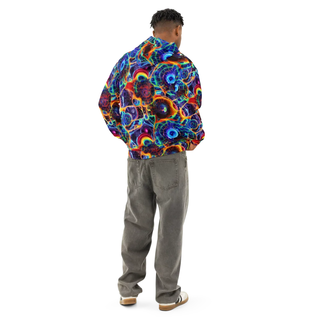 Radiant Cosmos on Cotton Hoodie — Back