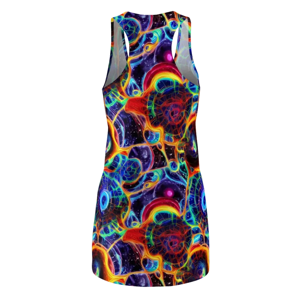 Radiant Cosmos on Racerback Dress — Back