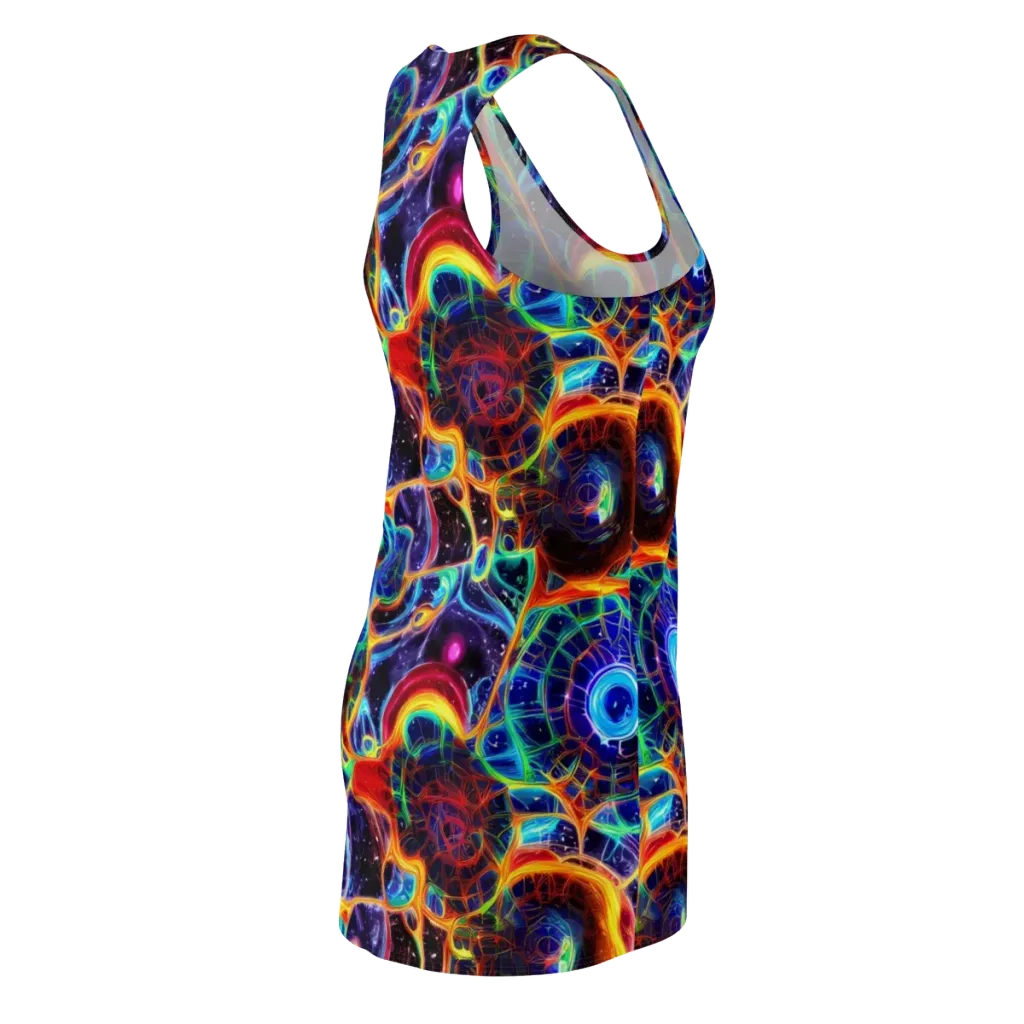 Radiant Cosmos on Racerback Dress — Back Side