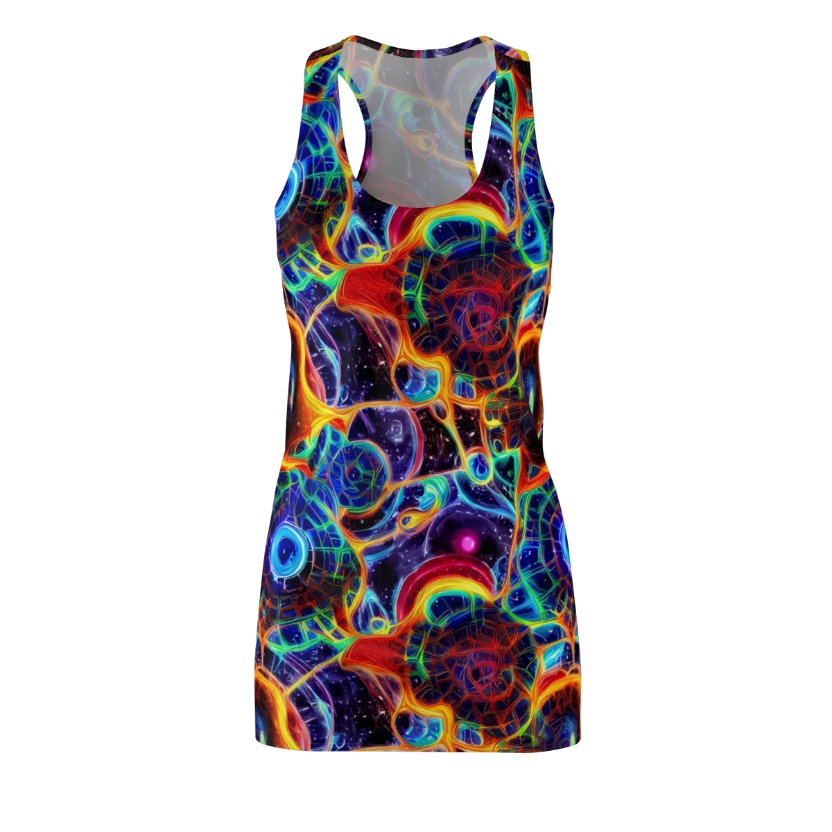 Radiant Cosmos on Racerback Dress — Front