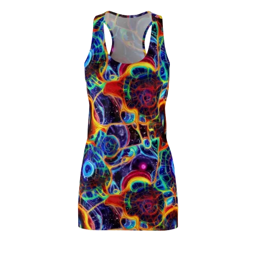 Radiant Cosmos on a Racerback Dress
