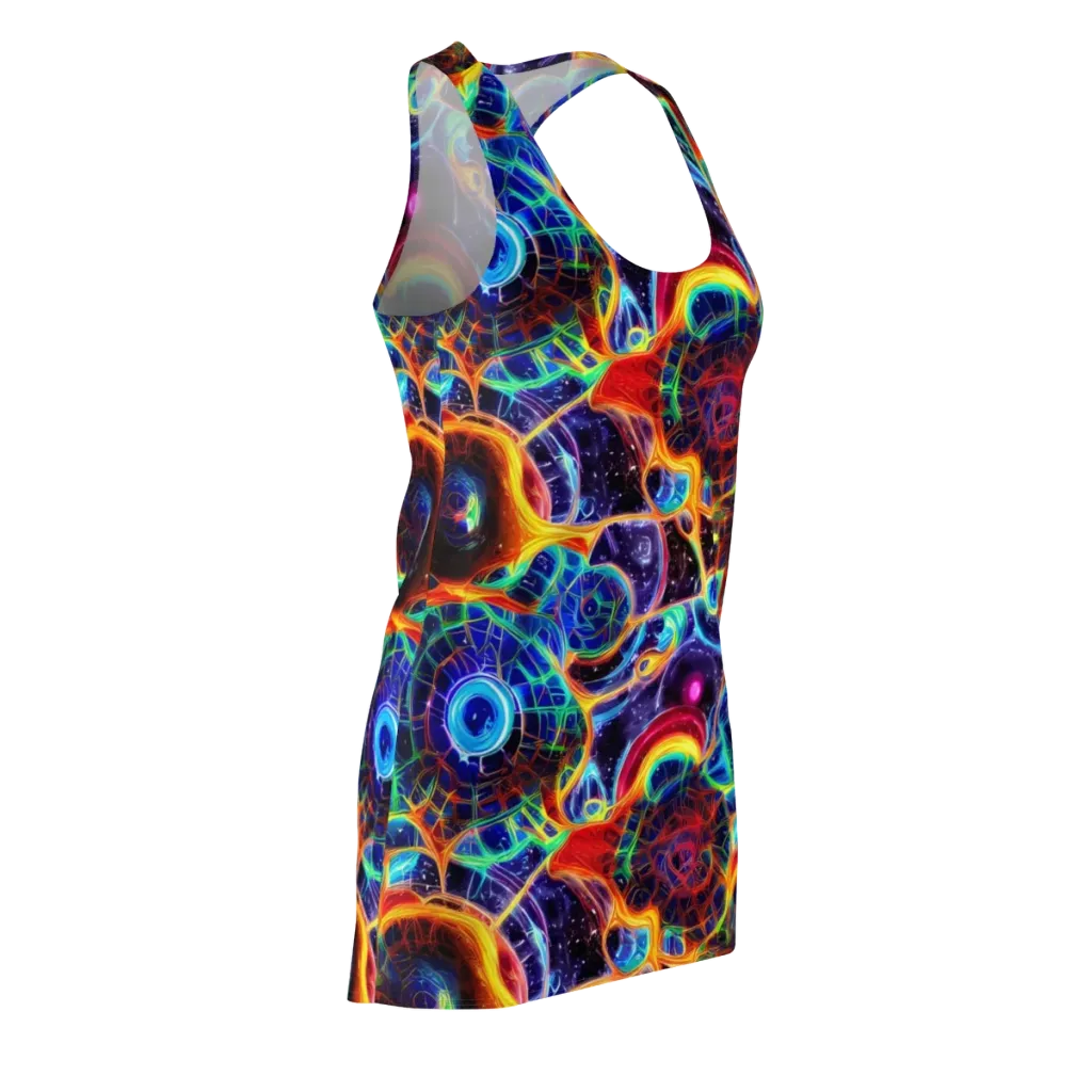 Radiant Cosmos on Racerback Dress — Front Side