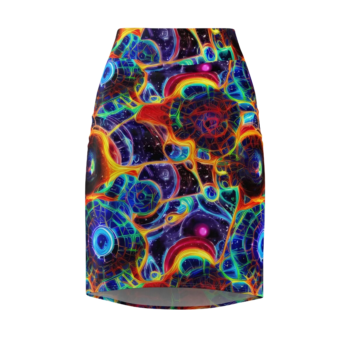 Radiant Cosmos on Pencil Skirt — Front