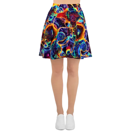 Radiant Cosmos on a Skater Skirt