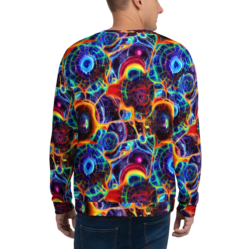 Radiant Cosmos on Sweatshirt — Back