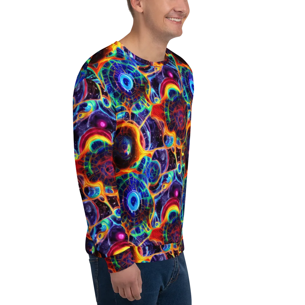 Radiant Cosmos on Sweatshirt — Right Front