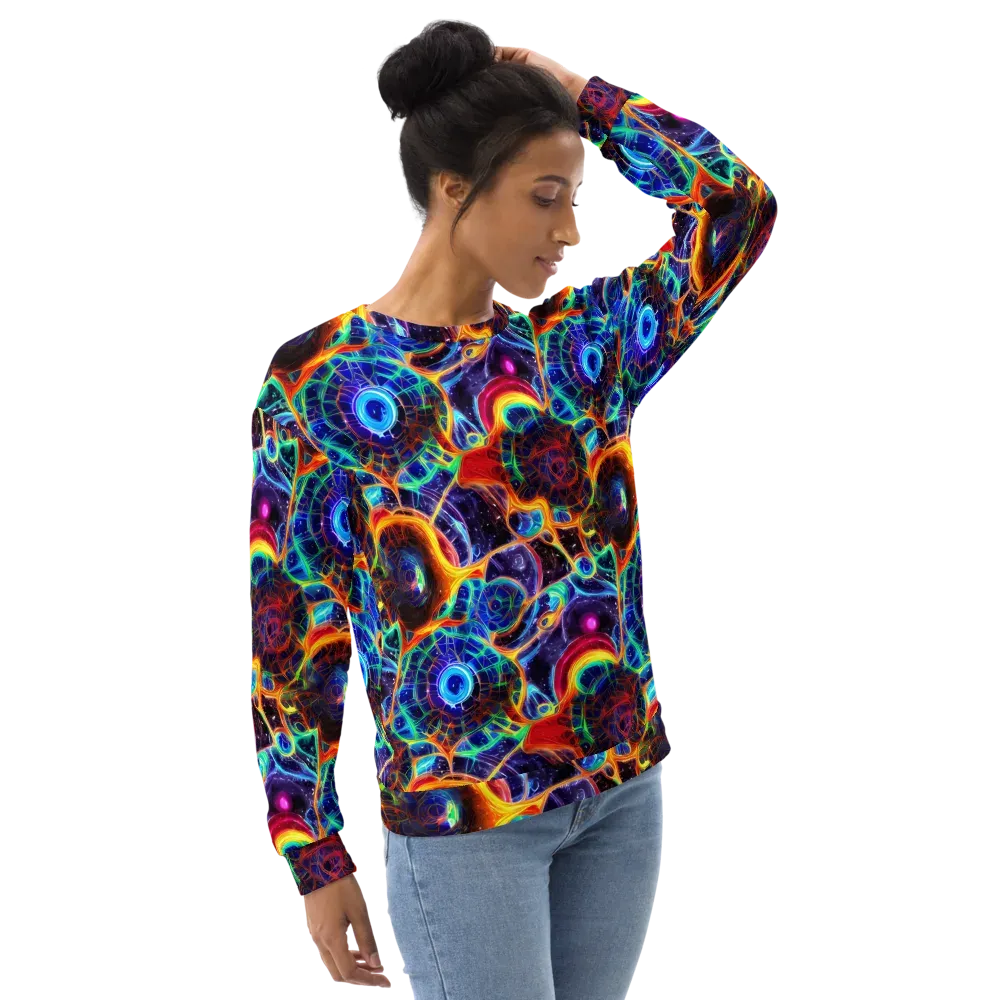 Radiant Cosmos on Sweatshirt — Right Front