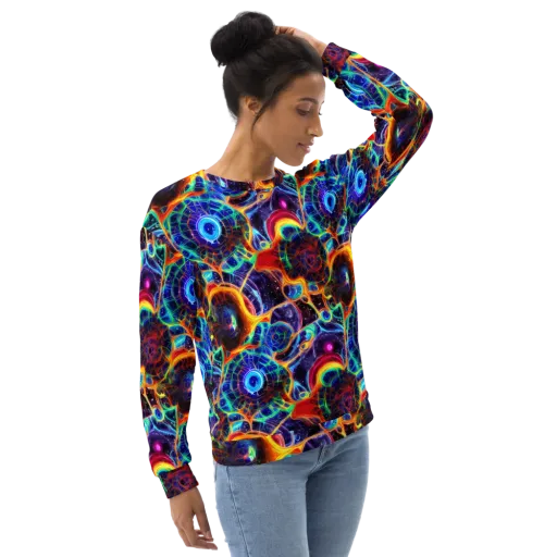 Radiant Cosmos on a Sweatshirt