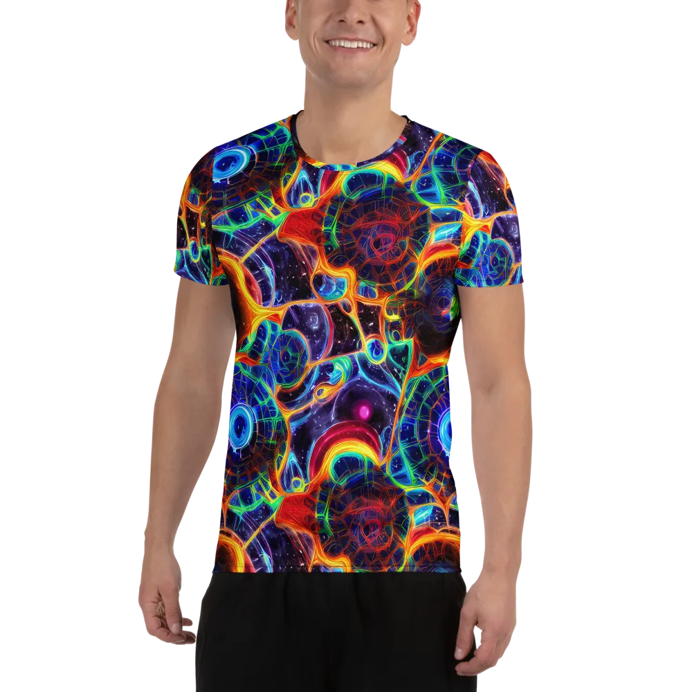 Radiant Cosmos on Men's Athletic T-Shirt — Front